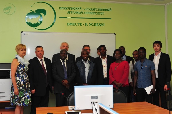 Colleagues from Republic of Cote D'Ivoire in Michurinsk SAU